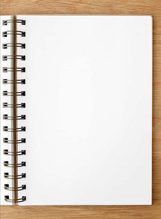 Blank notebook page
