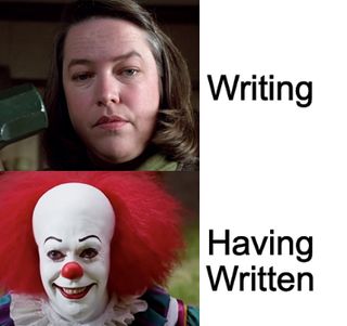 Annie Wilkes and Pennywise - Writing vs Having Written